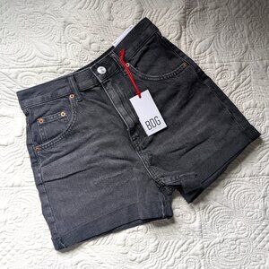 NWT BDG Urban Outfitters High Waist 100% Cotton Shorts Black Size W25